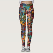Städte in Äthiopien Leggings (Vorderseite)