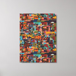 Städte in Äthiopien Leinwanddruck