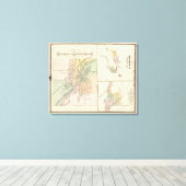Städte in Centralia & Grand Rapids Leinwanddruck (Insitu (Holzboden))