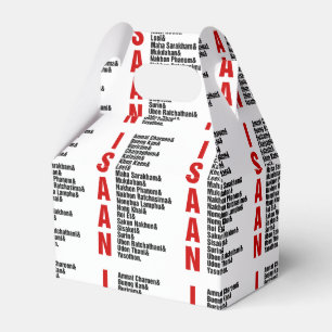 Städte in Isaan, Thailand Geschenkschachtel