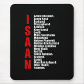 Städte in Isaan, Thailand Mousepad (Vorne)