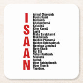 Städte in Isaan, Thailand Rechteckiger Pappuntersetzer (Vorderseite)