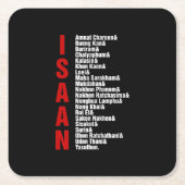 Städte in Isaan, Thailand Rechteckiger Pappuntersetzer (Vorderseite)