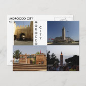 Städte in Marokko Postkarte (Vorne/Hinten)