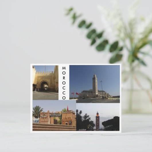 Städte in Marokko Postkarte (Stehend Vorderseite)
