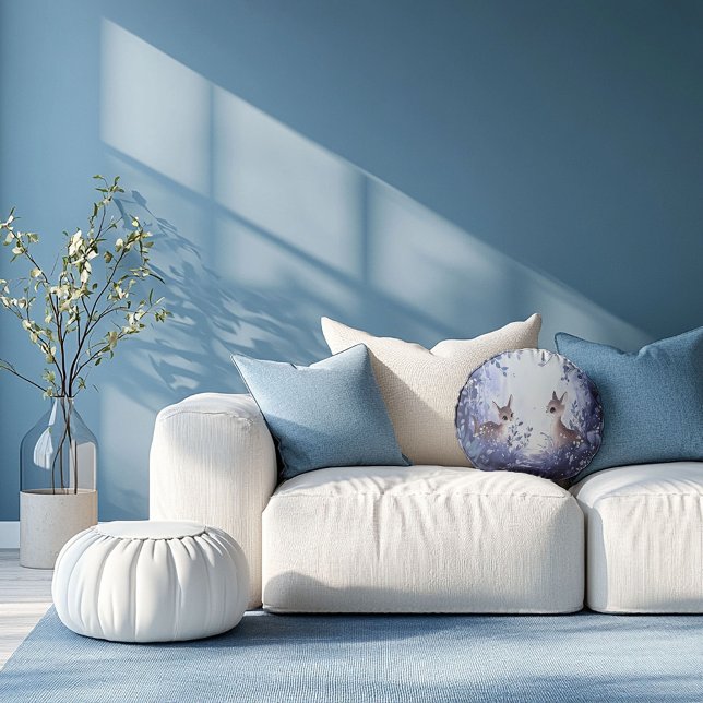 Städte in Twilight Rundes Kissen (Von Creator hochgeladen)