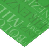 Städte, Karte und Flagge von Italien Tischdecke (Schrägansicht)