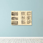 Städte, Kostüme Leinwanddruck (Insitu (Holzboden))