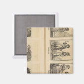 Städte, Kostüme Magnet (Vorderseite/Rückseite)