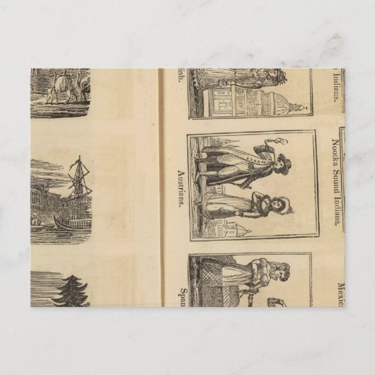 Städte, Kostüme Postkarte (Vorderseite)