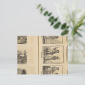 Städte, Kostüme Postkarte (Stehend Vorderseite)