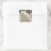 Städte Quadratischer Aufkleber (Tasche)