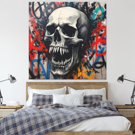 Städteanforderung Leinwanddruck (Insitu (Schlafzimmer))