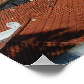 Städteansicht der Hauptstadt Portugals, Lissabon Poster (Ecke)