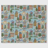 Städtebau  geschenkpapier (Flach)