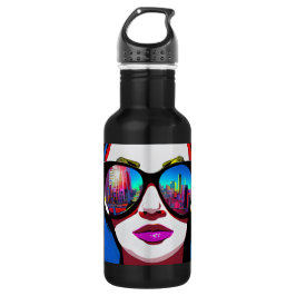 Städtedenken bei Sonnenbrillen Frauen Edelstahlflasche