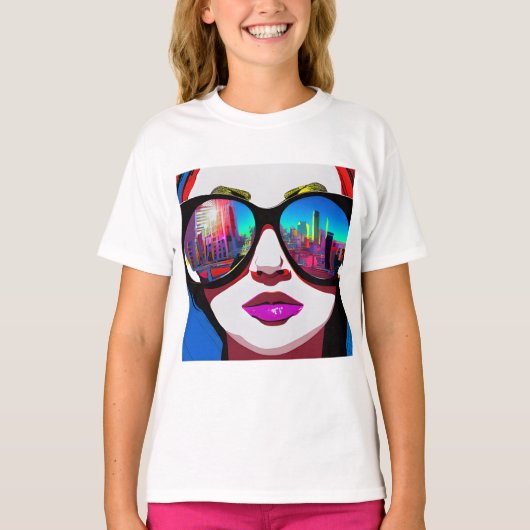 Städtedenken bei Sonnenbrillen Frauen T-Shirt (Vorderseite)