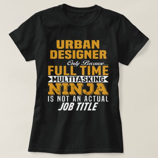 Städtedesigner T-Shirt (Design vorne)
