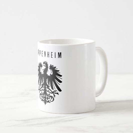 Städteemblem Oppenheim Deutschland Symbol Wappen f Kaffeetasse (VorderseiteRechts)