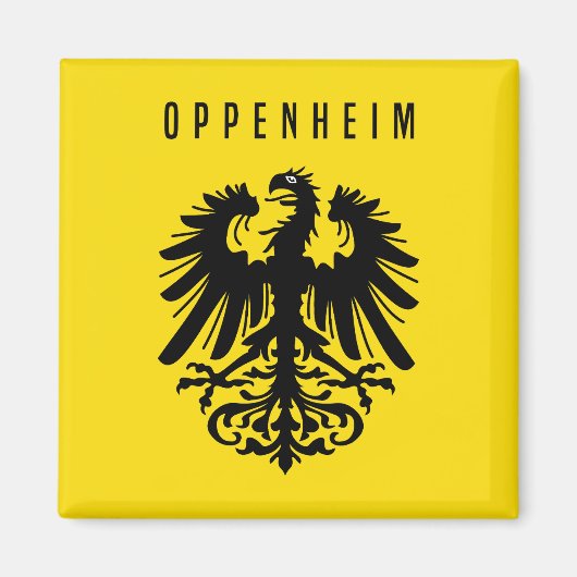 Städteemblem Oppenheim Deutschland Symbol Wappen f Magnet (Vorne)