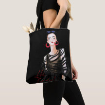 Städtemädchen in Schwarz-Moderne Grafik T - Shirt