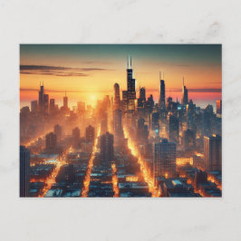 Städtereisen erwachen postkarte