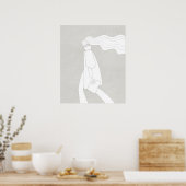 Städtespazierenbummler-Farbenplakat Poster (Küche)