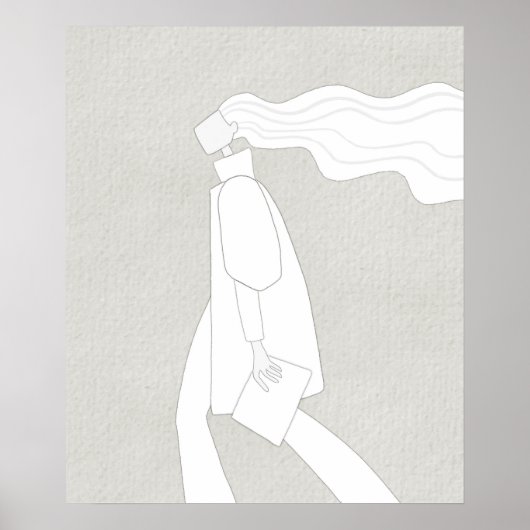 Städtespazierenbummler-Farbenplakat Poster (Vorne)