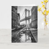 Städteüberblicke Grußkarte Karte (Gelbe Blume)