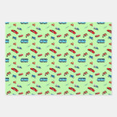 Stadtfahrzeuge Geschenkpapier Set (Vorderseite)