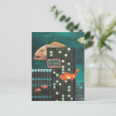 Stadtfisch Postkarte (Stehend Vorderseite)