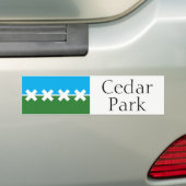 Stadtflagge 2016 des Zedern-Parks, Autoaufkleber (Auf Auto)