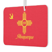 Stadtflagge Albuquerque Autolufterfrischer (Links)