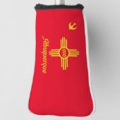 Stadtflagge Albuquerque Golf Headcover (Rotieren 90)