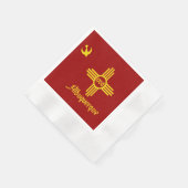 Stadtflagge Albuquerque Serviette (Ecke)