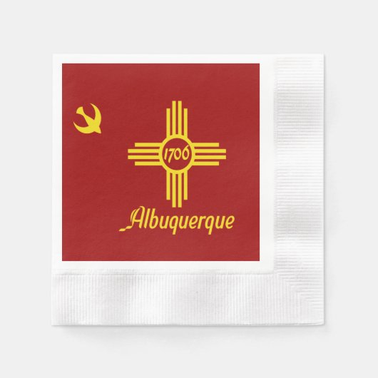 Stadtflagge Albuquerque Serviette (Vorderseite)