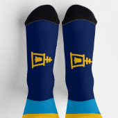 Stadtflagge an der Riverside (Kalifornien) Socken (Oben)