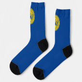 Stadtflagge Atlanta (Georgien) Socken (Linkes Detail)
