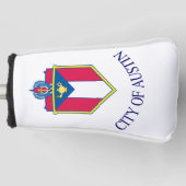 Stadtflagge Austin Golf Headcover (Vorderseite)