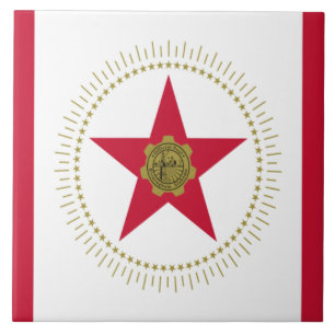 Stadtflagge Birmingham (Alabama) Fliese