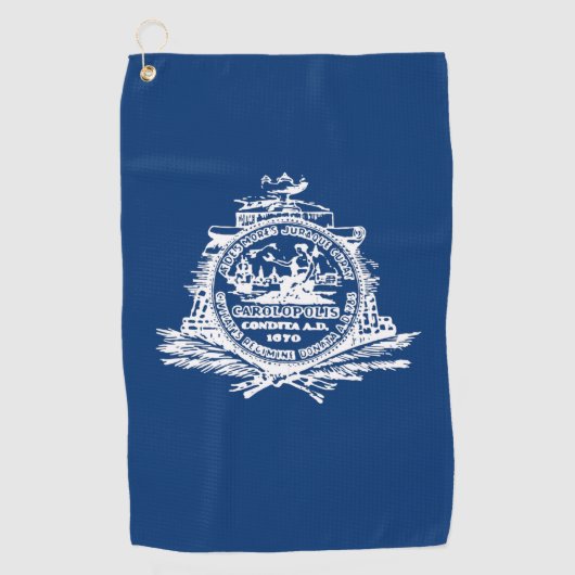 Stadtflagge Charleston (South Carolina) Golfhandtuch (Vorderseite)