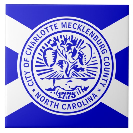 Stadtflagge Charlotte Fliese (Vorderseite)