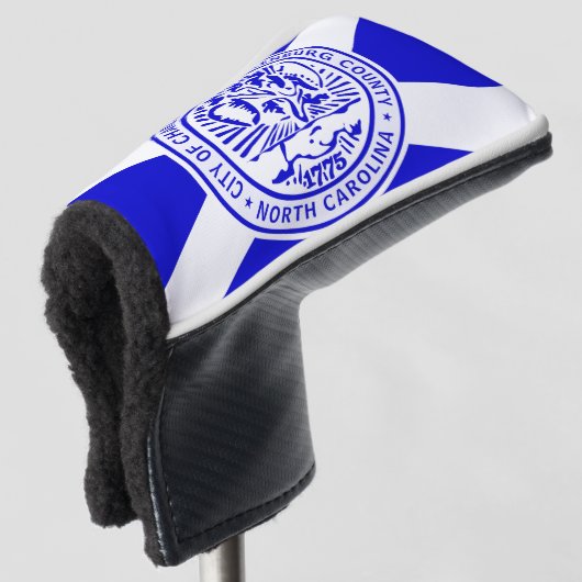 Stadtflagge Charlotte Golf Headcover (3/4 Vorderseite)