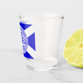 Stadtflagge Charlotte Schnapsglas (Rechts)