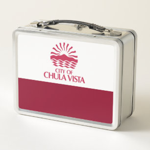 Stadtflagge Chula Vista Metall Brotdose