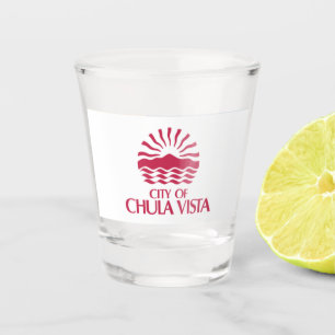 Stadtflagge Chula Vista Schnapsglas