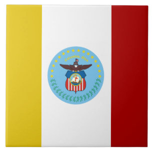 Stadtflagge Columbus Fliese