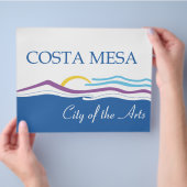 Stadtflagge Costa Mesa Flyer (Hand)