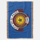 Stadtflagge El Paso Decke (Vorderseite Vertikal)