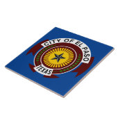 Stadtflagge El Paso Fliese (Seite)